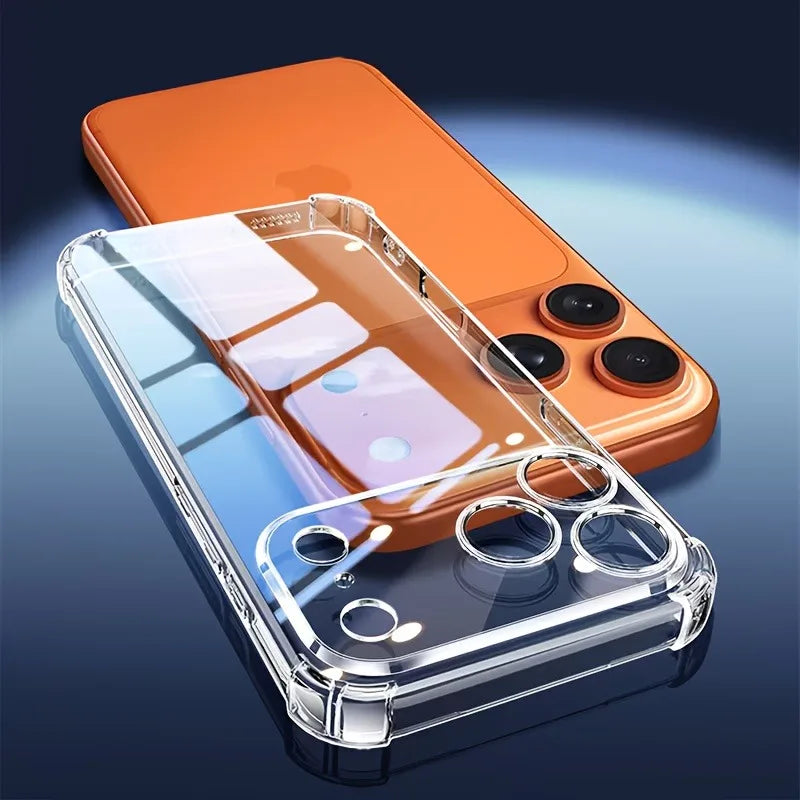Ultra Thin Transparent Phone Case For iPhone 17 Pro Max Soft TPU Cases For iPhone17 Pro Max 17Pro Shockproof Clear Back Cover