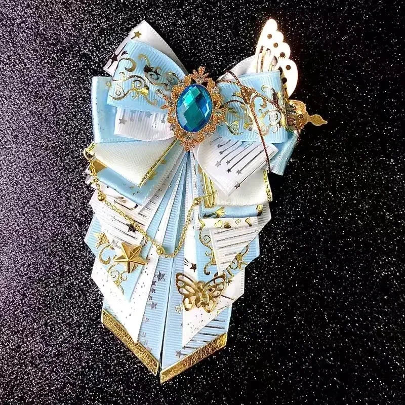 Men's Bow Tie High-end Luxury Wedding Bowtie Women's Lolita Brooch Anime Shirt Dress Accessories Handmade Jewelry Collar Flowers