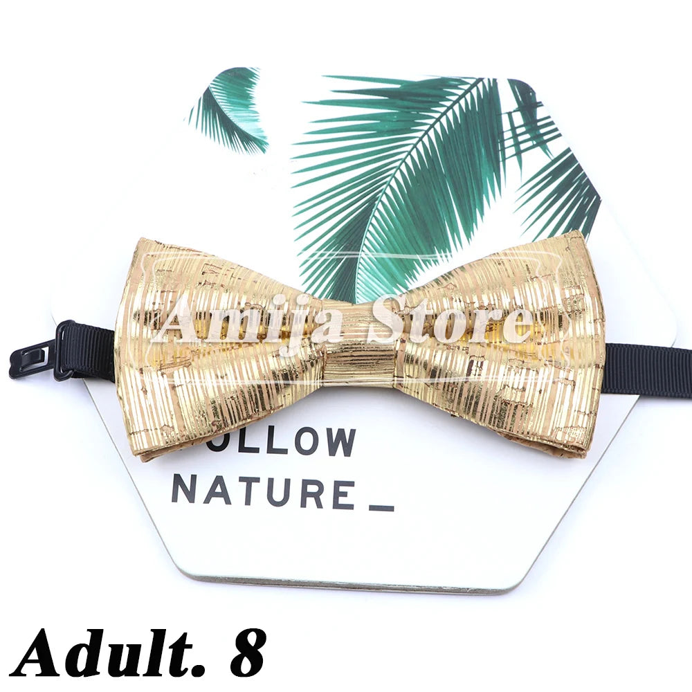 Novel Wooden Bow Tie For Man Women Cork Bowknot Retro Wood Handmade Bowties Daily Party Wedding Accessories Butterfly Wholesale