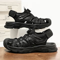 Summer Men Sandals Genuine Leather Men Casual Shoes Outdoor Men Leather Sandals for Men Beach Shoes Roman Men Shoes