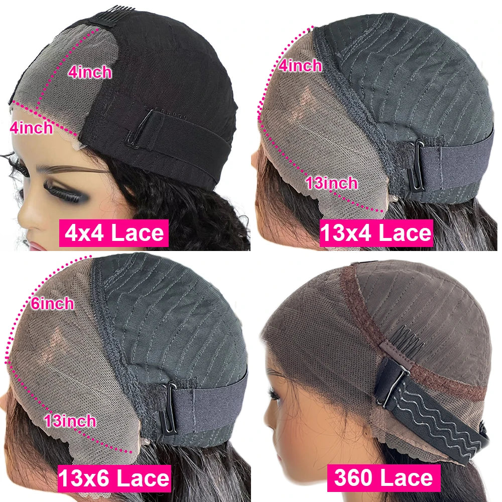 100% Human Hair 400 Density Curly Wig 13x6 HD Lace Frontal Wigs For Women 10 Inch Pre Plucked 13x4 Lace Frontal Wig Pre Plucked