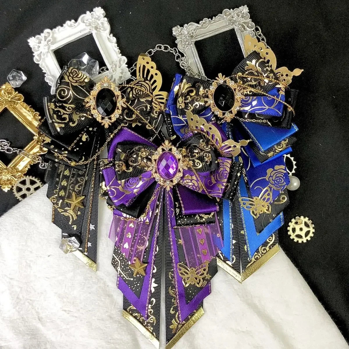 Men's Bow Tie High-end Luxury Wedding Bowtie Women's Lolita Brooch Anime Shirt Dress Accessories Handmade Jewelry Collar Flowers