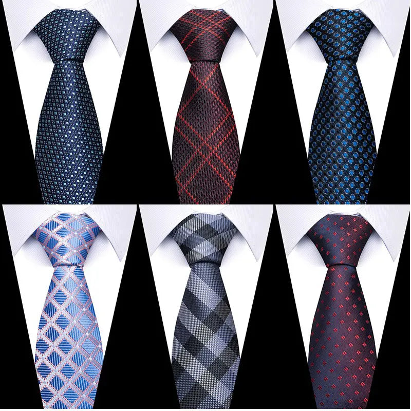 Tie For Men Newest Design Factory Sale Hot Sale 7.5 cm Necktie Yellow Plaid Shirt Accessories Man's Abraham Lincoln's Birthday