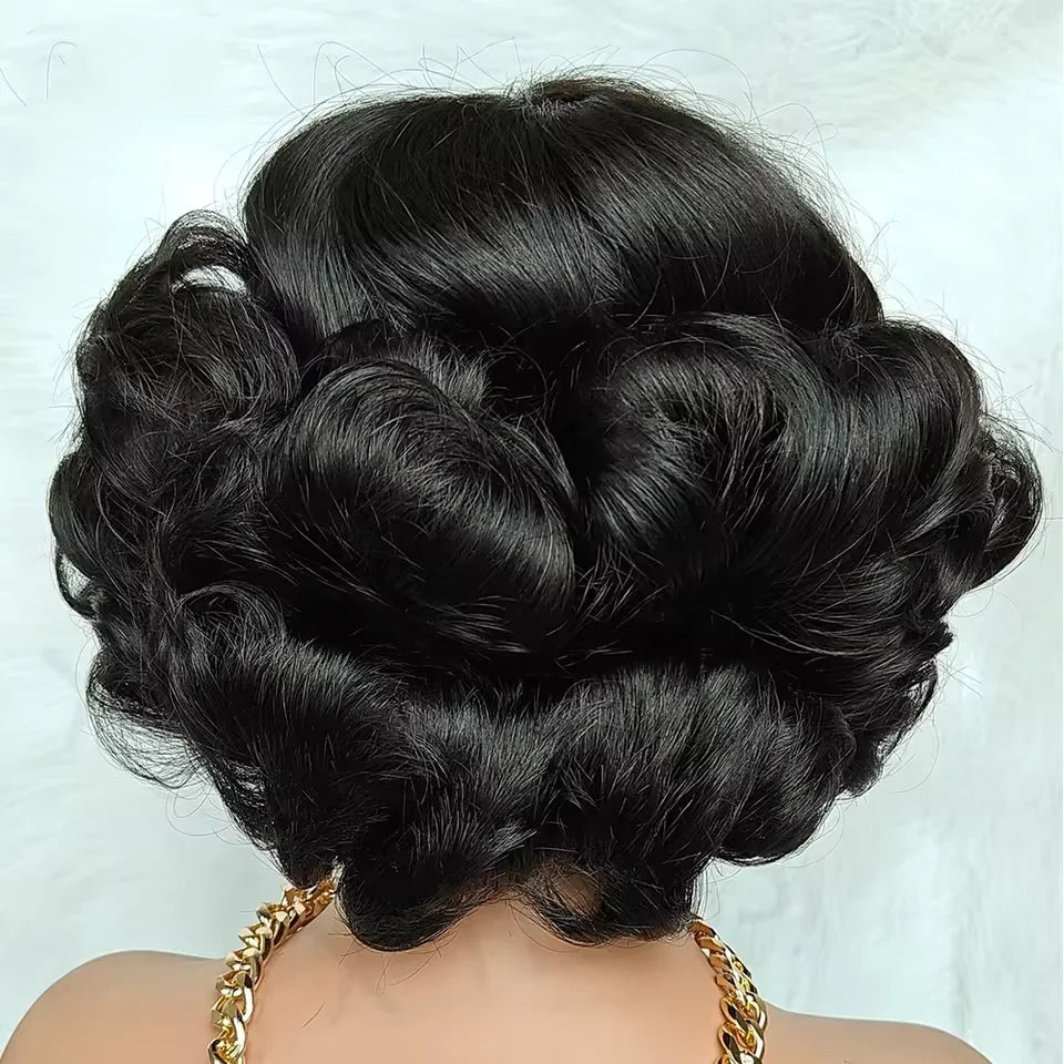 Egg Curly Bob Human Hair Wig Super High Density Wig HD Transparent 4x4 Lace Closure Wig Brazilian Wigs For Black Women Wigs BPHW