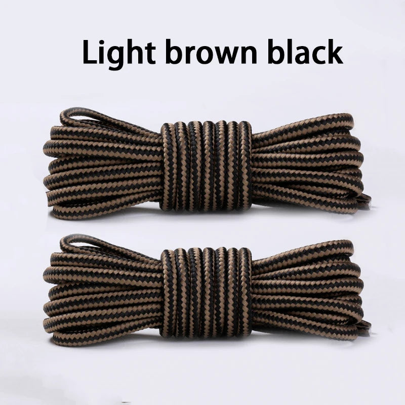 1Pair Round Striped Shoelace Outdoor Sports Shoelaces Sneaker Boots Laces Length 70cm/90cm/120cm/150cm