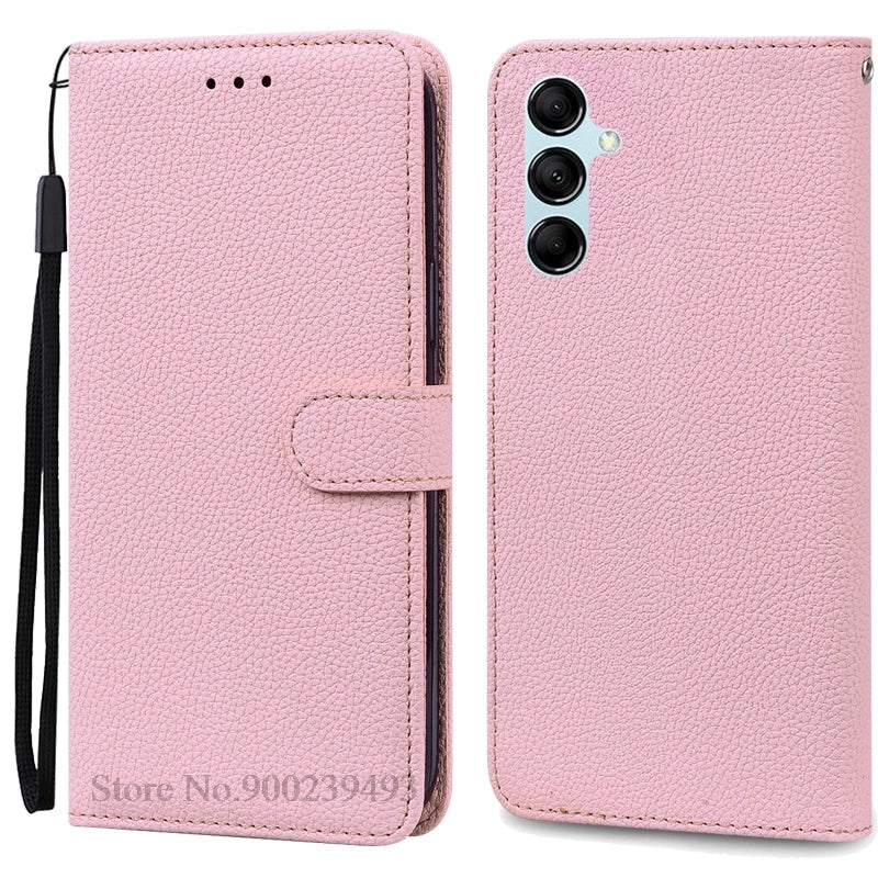 For Samsung Galaxy M55 Case Leather Wallet Flip Phone Case For Samsung M55 M156B Cover For Samsung Galaxy M55 5G Case Fundas