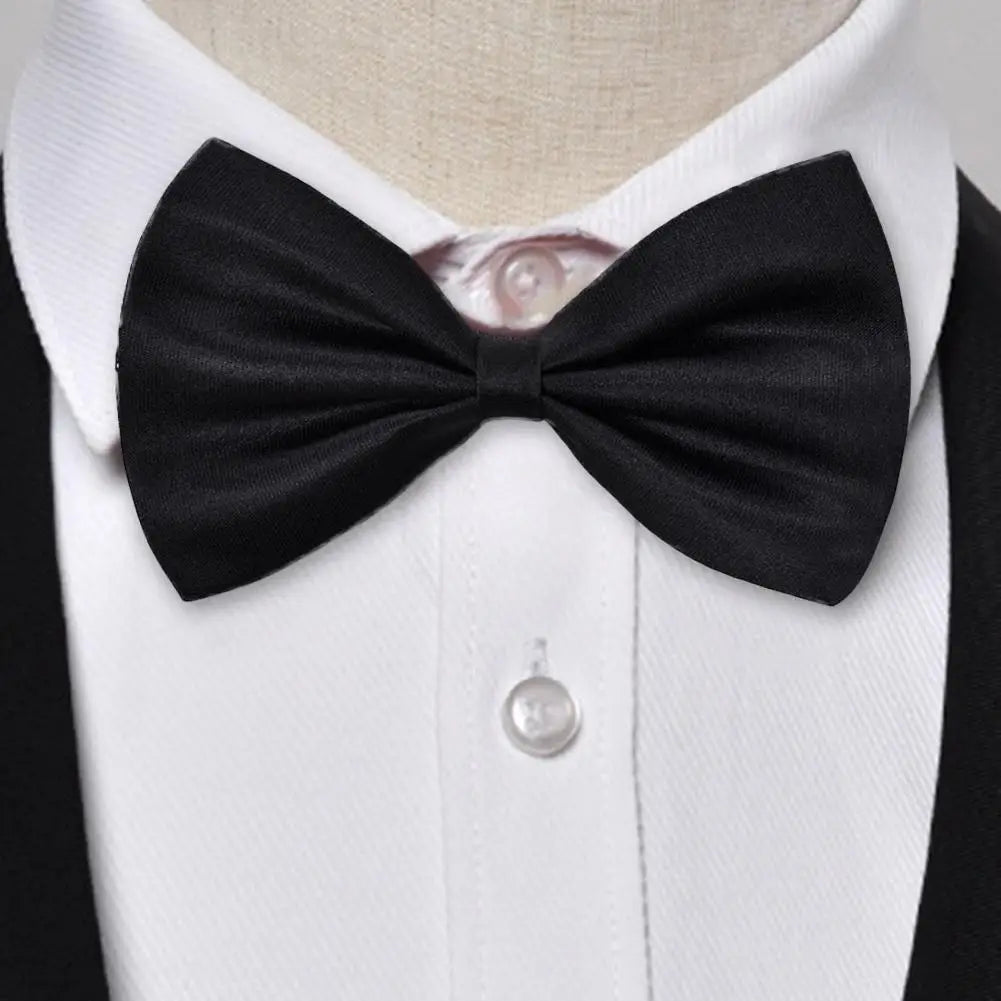 1/2/3Pcs Bow Ties For Men Wedding Bowtie Black Neck Tie Adjustable Bowknot Classic Butterfly Cravat Double Tie Business Gift