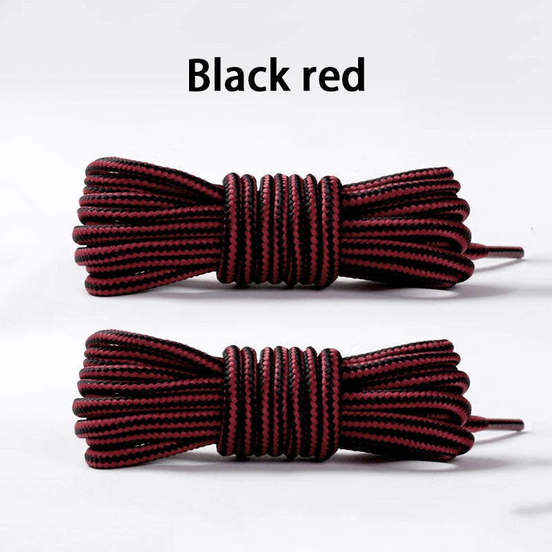 1Pair Round Striped Shoelace Outdoor Sports Shoelaces Sneaker Boots Laces Length 70cm/90cm/120cm/150cm