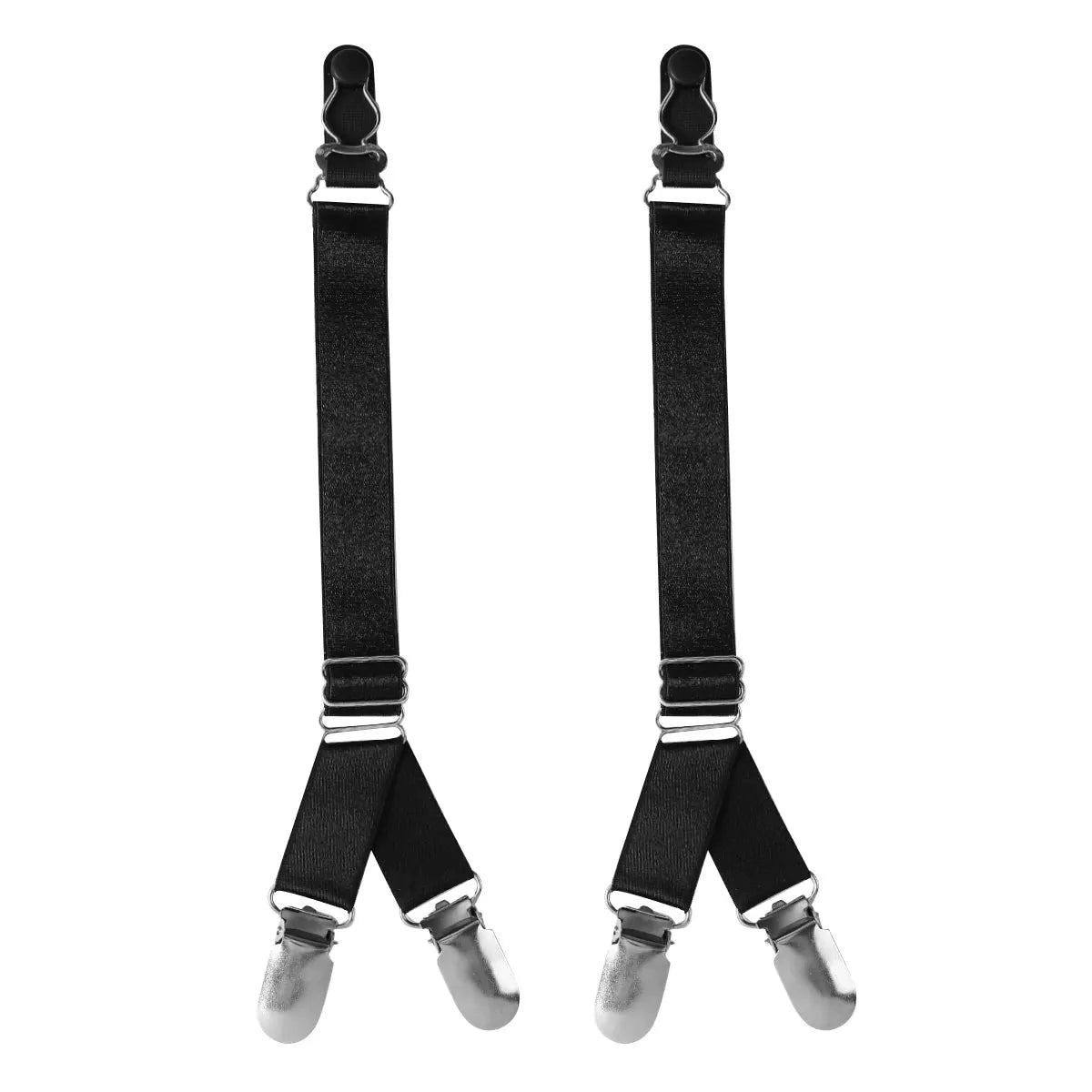 Suspender Clips For Stockings Replacemnt Corset Holder Elastic Garter Belt Straps Y/I Style Unisex Shirt Holder Socks Fastener