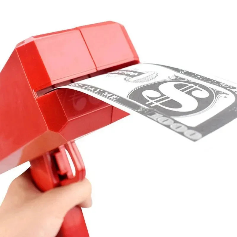 Shoot Money Gun Toy Funny Party Game Banknote Shoot Pistol Paper Money Wedding Birthday Decoration Shooter Throwing Toys Kids