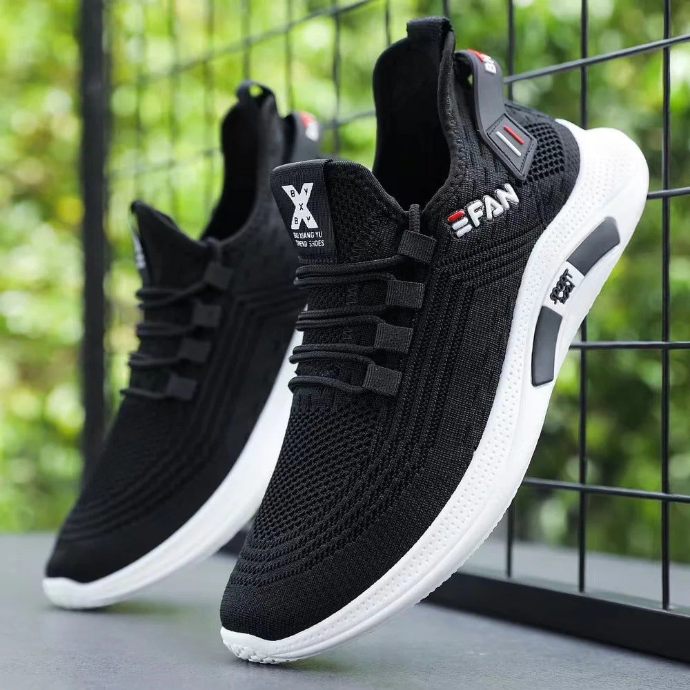 Men Sneakers Casual Shoes Men Flats Zapatillas Hombre Lightweight Pu Leather Breathable Shoe Mens White Sports Tenis Shoes
