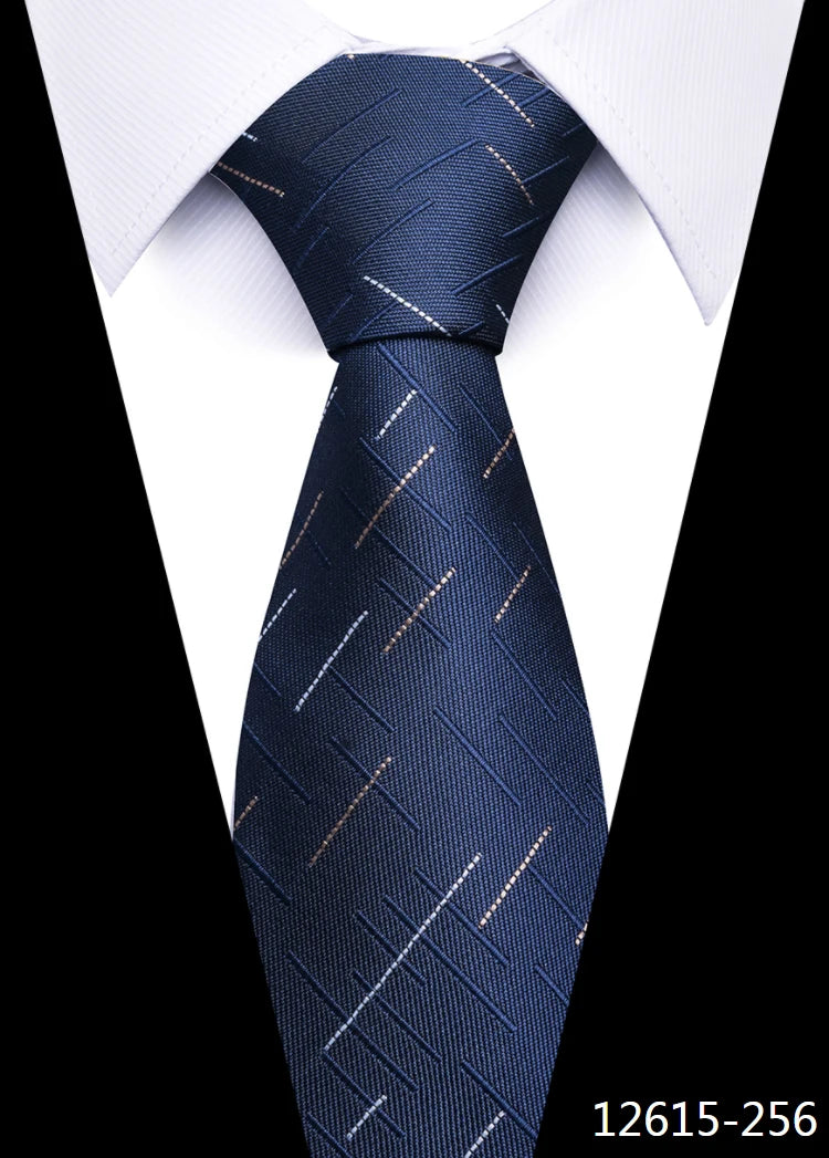 Tie For Men Newest Design Factory Sale Hot Sale 7.5 cm Necktie Yellow Plaid Shirt Accessories Man's Abraham Lincoln's Birthday