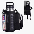 Magnetic Gym Water Bottle Bag with Strong Magnet Holder To Carry Phone Small Bottle and Essentials Attached To Metal Surfaces
