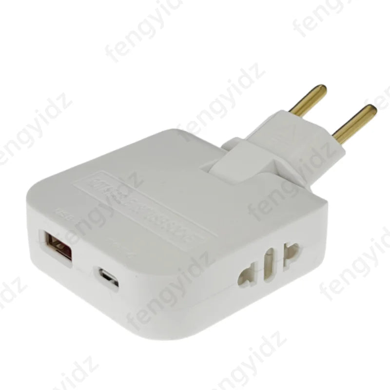 EU Extension Chargers Adapter 4 In 1 rotatable socket converter 180 Degree For Mobile Phone Charging Socket With Usb And Type c