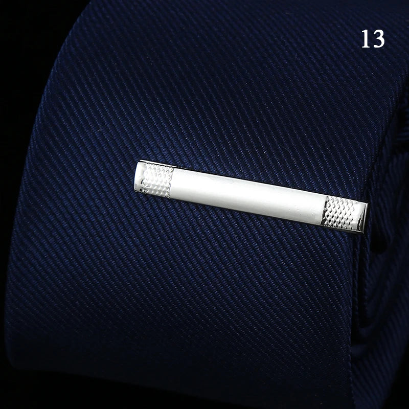 Tie Pin For Men Classic Tie Clips Copper Tie Bar Tie Collar Pin Business Corbata Necktie Clip Jewelry Gift Wedding Accessories