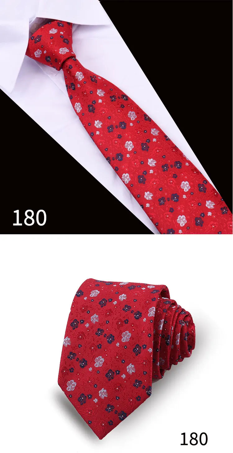Men Tie Necktie For Men Business Wedding Party Luxury Paisley Necktie Fashion Floral Mens Neck Tie Accessories Wholesale Gravata