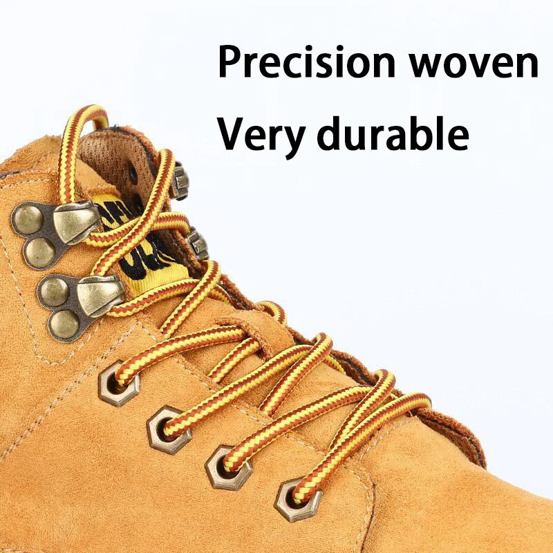 1Pair Round Striped Shoelace Outdoor Sports Shoelaces Sneaker Boots Laces Length 70cm/90cm/120cm/150cm