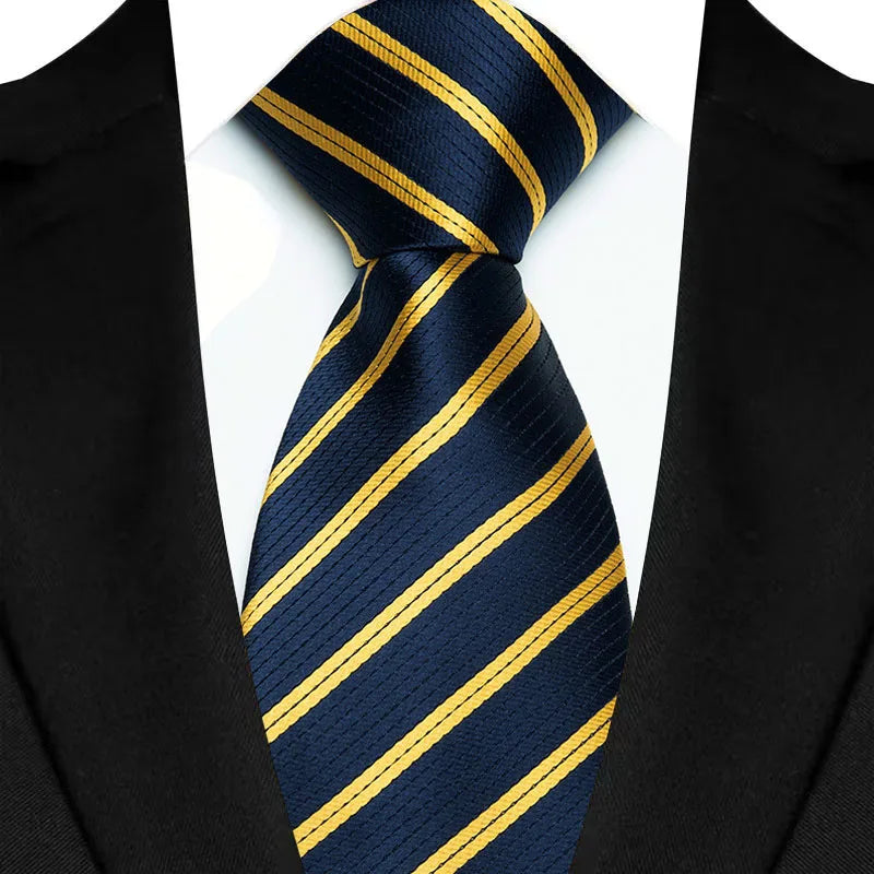 8CM Men's Ties Necktie For Man Wedding Business Party Stripes Striped Jacquard Woven Neck Tie Daily Wear Accessories Gift