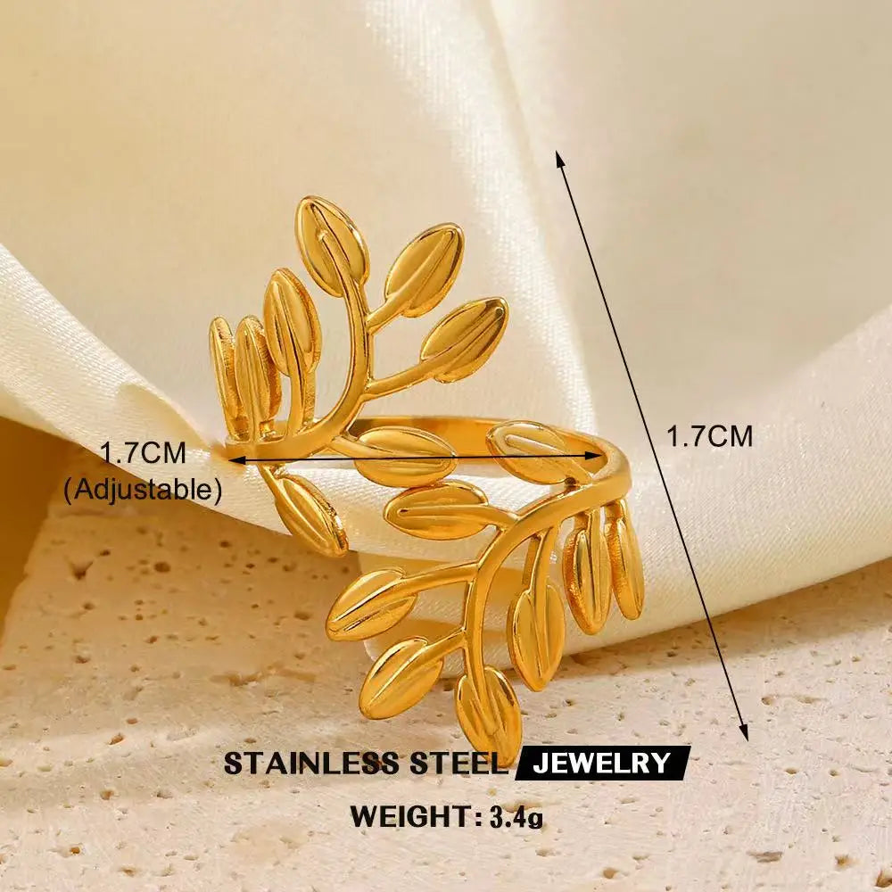 High End Waterproof Hollow Stainless Steel Finger Ring Trendy for Women Personalize Jewelry Wholesale