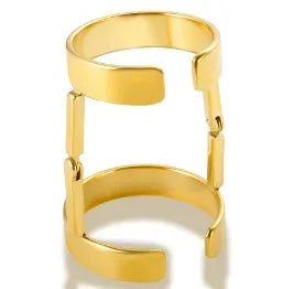 High End Waterproof Hollow Stainless Steel Finger Ring Trendy for Women Personalize Jewelry Wholesale