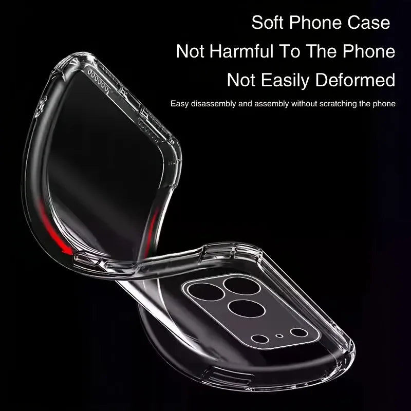 Ultra Thin Transparent Phone Case For iPhone 17 Pro Max Soft TPU Cases For iPhone17 Pro Max 17Pro Shockproof Clear Back Cover