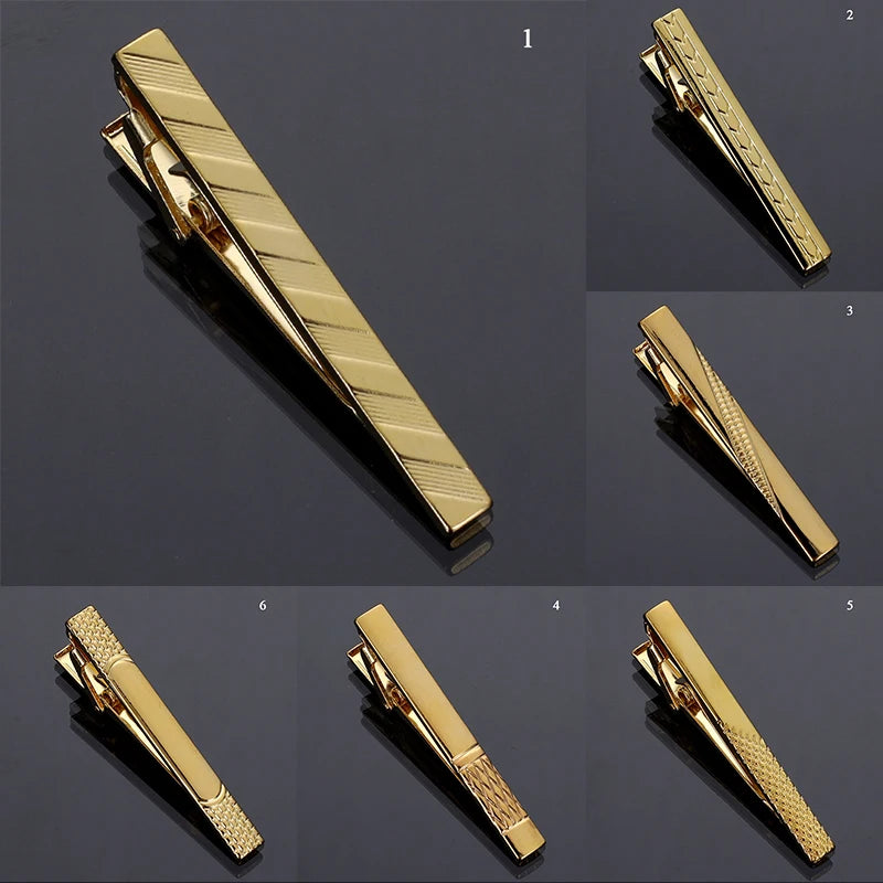 1pc Men's Short Tie Clip Simple Style Pin Clasp Rose Gold Color Male Business Necktie Clip Classic Men Jewelry Accessories Hot