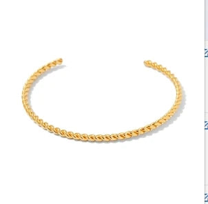 Beads Punk Gold Plated Thick Textured Open Bracelet Bangle for Women Men Trendy Stainless Steel Metal Bracelets