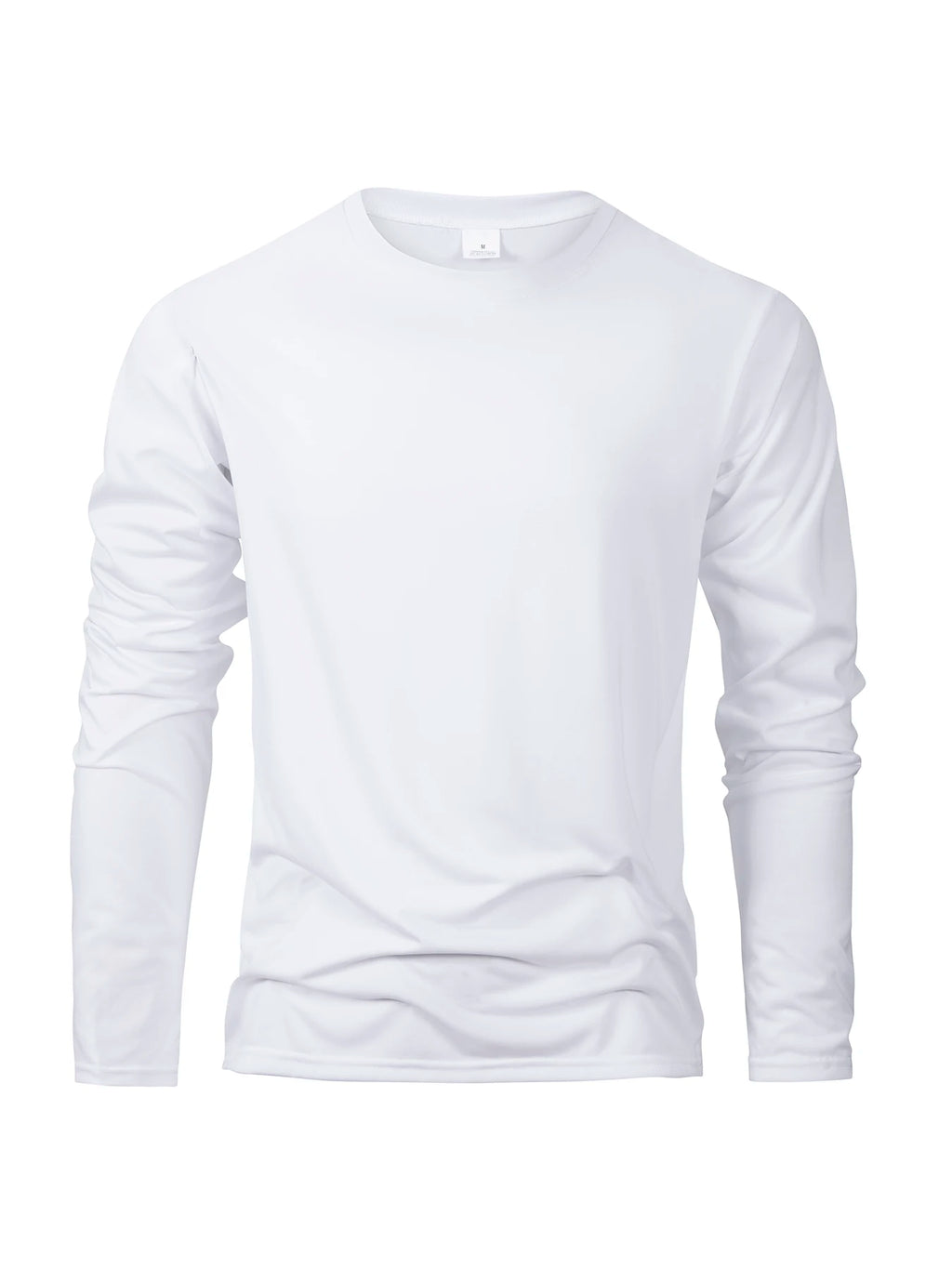 Spring Autumn Men‘s T-shirts Long Sleeve Casual Tops Solid Color High Quality Black T-Shirt Classic Men Clothing