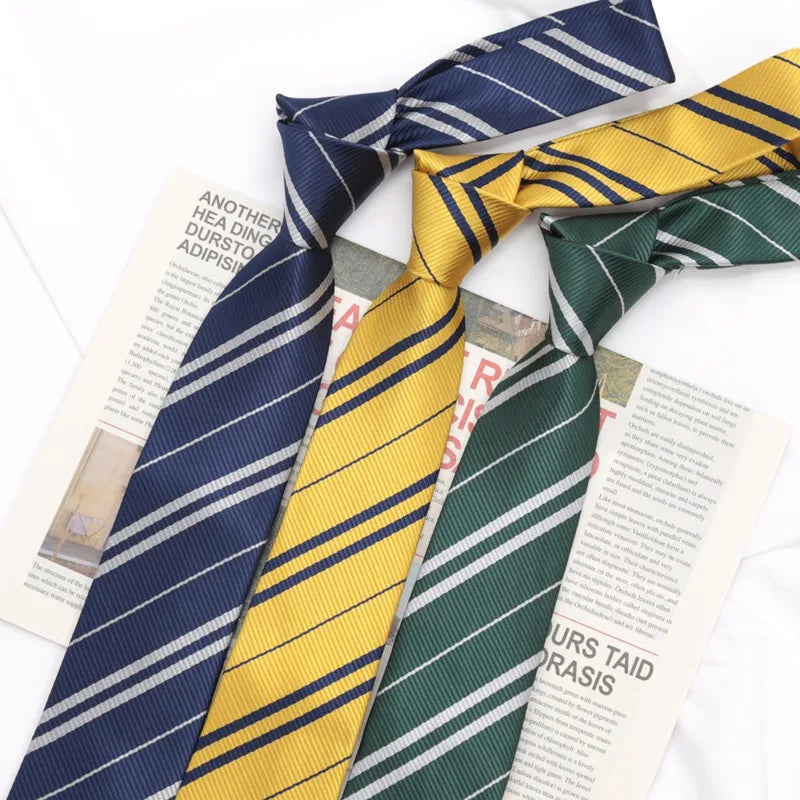 Fashion Necktie for Men Women Tie 7cm Casual Striped Preppy Style Slim Girls JK Neck Tie Wedding Gravatas Accessories Corbatas