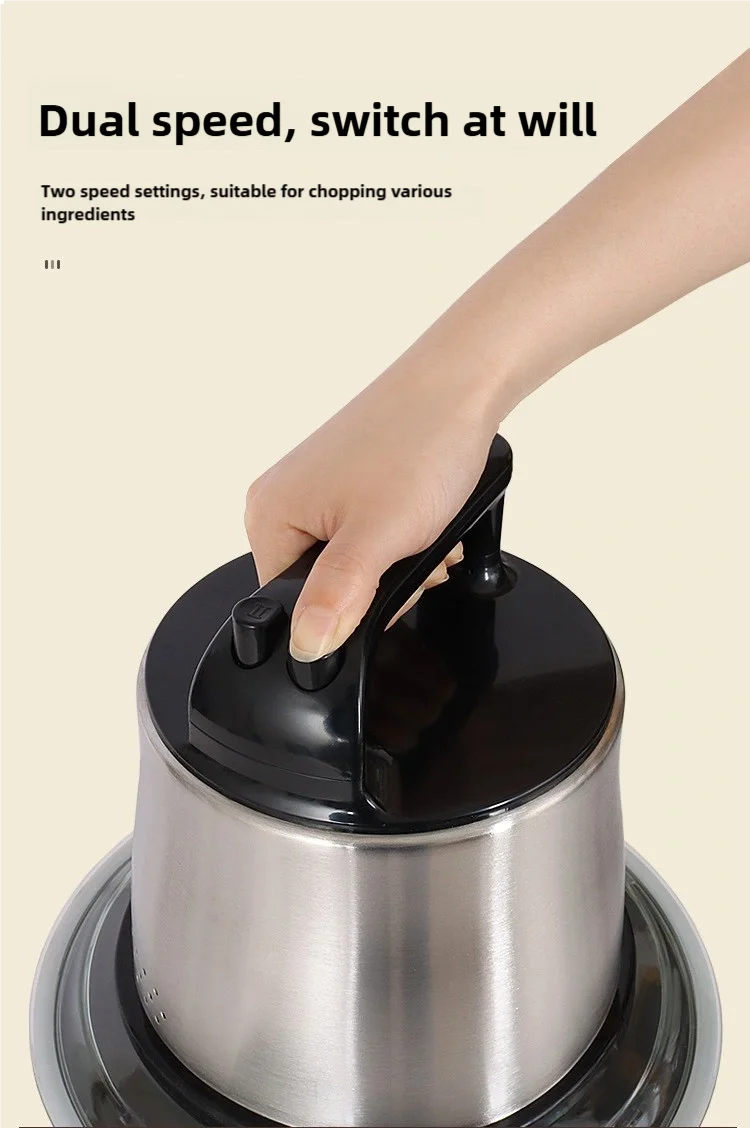 Household Yam Pound 6L 8L 12L 15L Cassava Fufu Mashing Machine Multifunctional Electric Meat Grinder