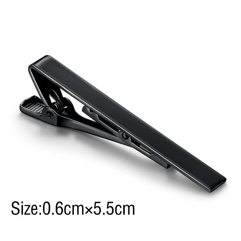 Tie Clip Necktie Accessories Fashion Style Ties for Men Metal Tone Simple Bar Clasp Practical Clasp Tie Pin for Mens Collar Clip