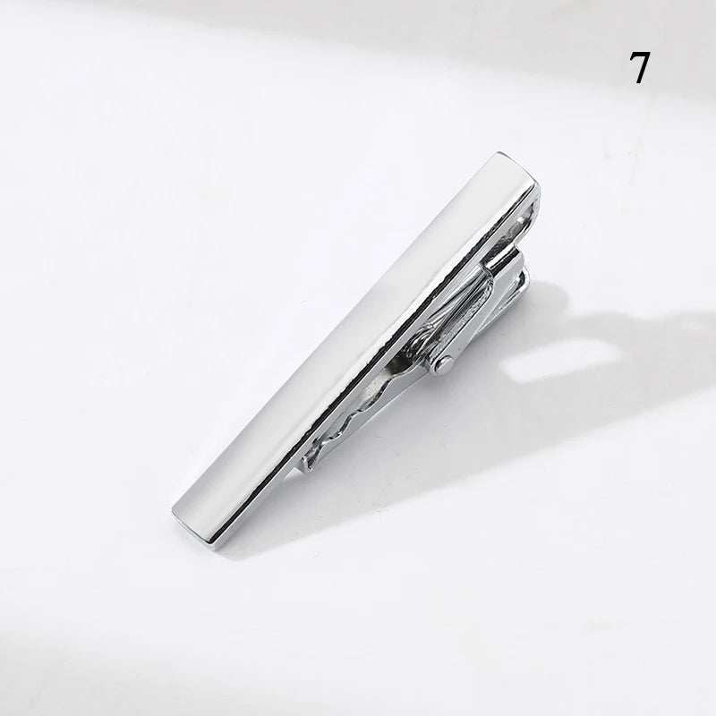 Tie Pin For Men Classic Tie Clips Copper Tie Bar Tie Collar Pin Business Corbata Necktie Clip Jewelry Gift Wedding Accessories