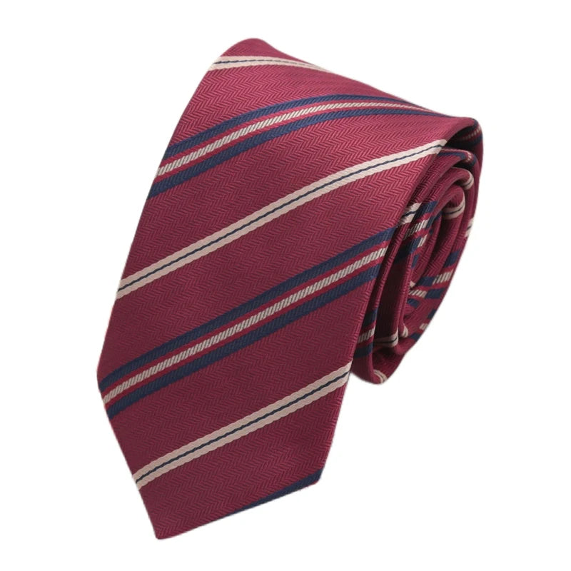 Fashion Necktie for Men Women Tie 7cm Casual Striped Preppy Style Slim Girls JK Neck Tie Wedding Gravatas Accessories Corbatas