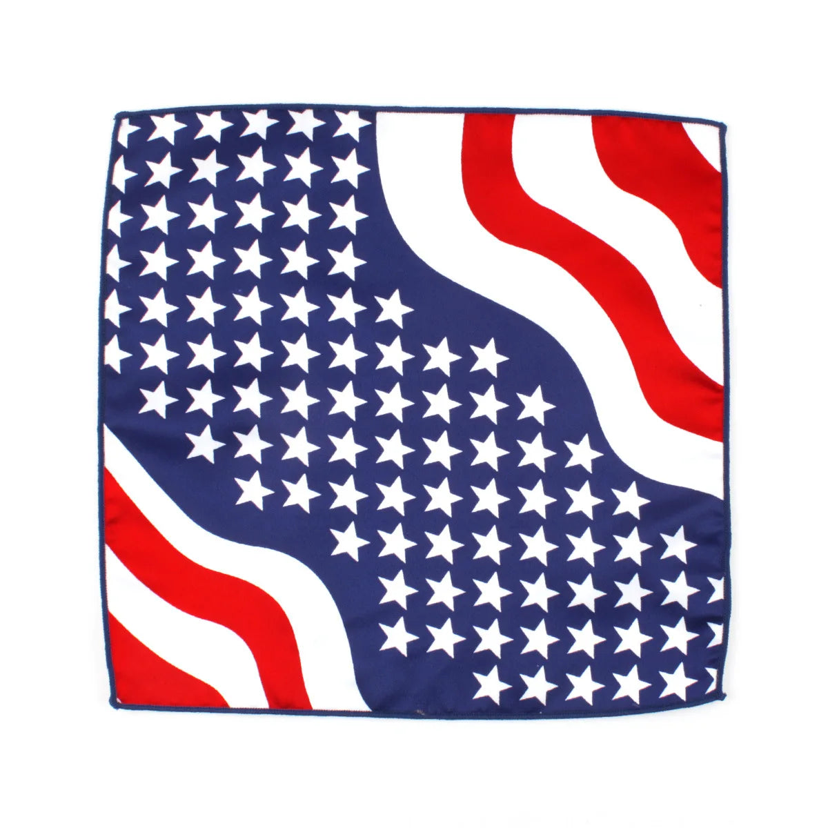 8cm Classic American Flag Striped Neckties Unisex Adult Simulated Silk Polyester Ties For Men Party Club Performance Suit Cravat