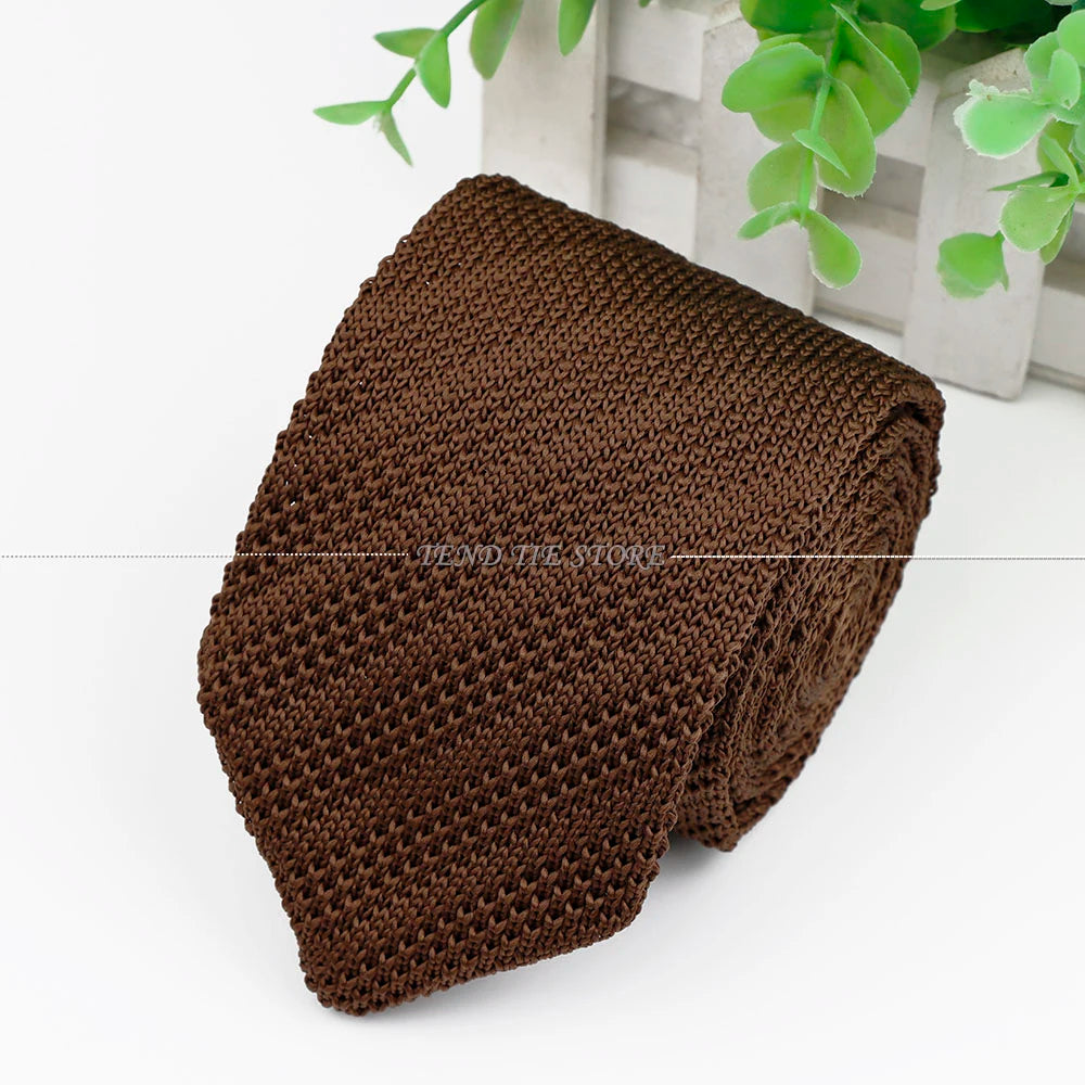 Classic Woven Neck Tie Men's Colourful Solid Tie Knitted Neckties Woven Neckties Business Office Wedding Party Accessories Gifts