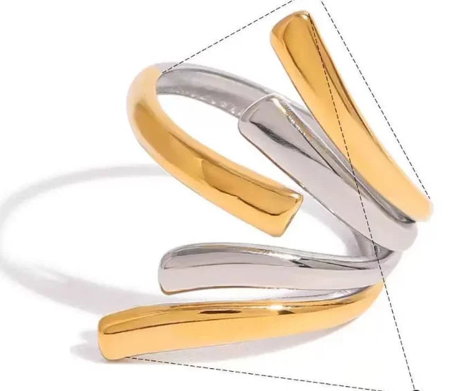 High End Waterproof Hollow Stainless Steel Finger Ring Trendy for Women Personalize Jewelry Wholesale