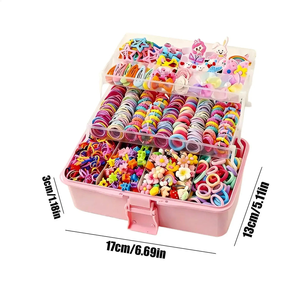 Hair Accessories for Girl Elastic Barrettes Girls Hair Accessories Set for Carvinal Birthday Holiday Stocking Stuffer Dress
