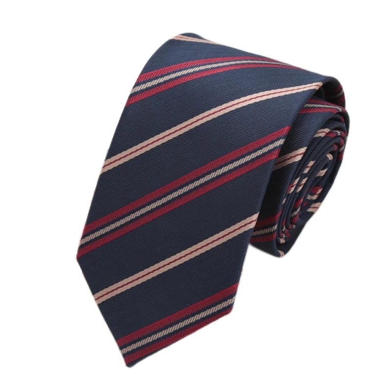 Fashion Necktie for Men Women Tie 7cm Casual Striped Preppy Style Slim Girls JK Neck Tie Wedding Gravatas Accessories Corbatas