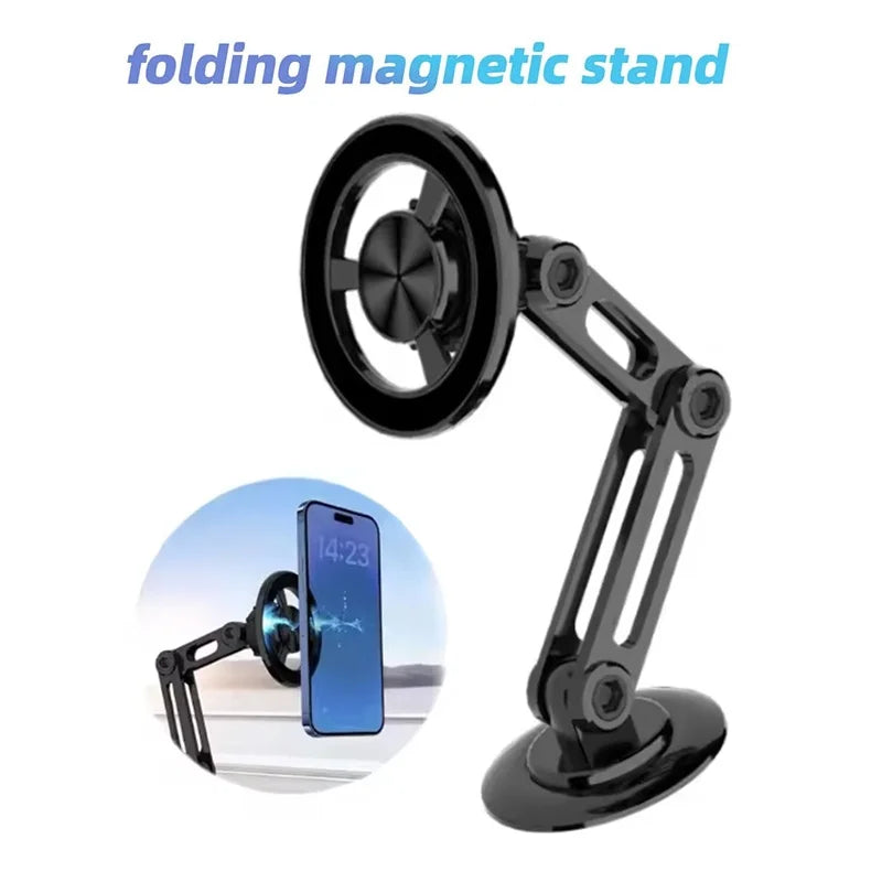 Magnetic Car Phone Holder 360° Rotatable Stand Strong Magnet GPS Navigation Bracket For MagSafe For iPhone 17 16 Xiaomi Huawei