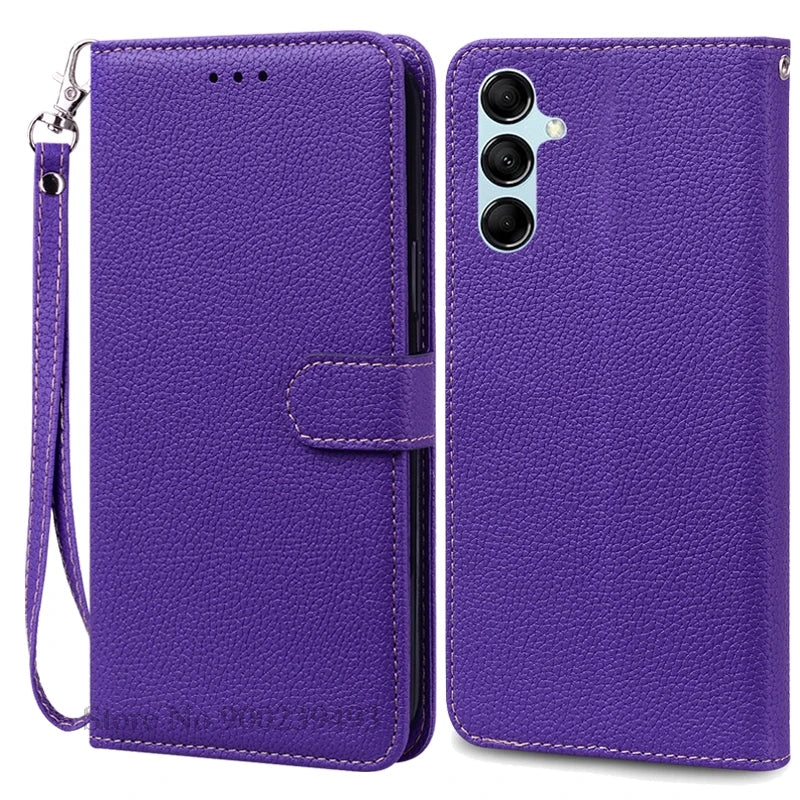 For Samsung Galaxy M55 Case Leather Wallet Flip Phone Case For Samsung M55 M156B Cover For Samsung Galaxy M55 5G Case Fundas