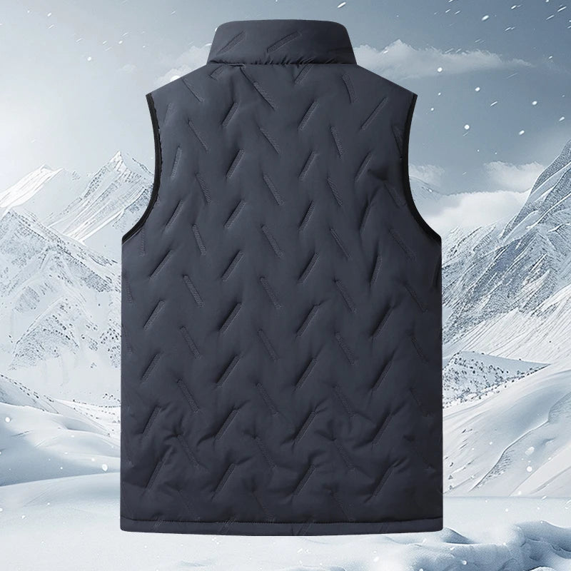 L-7XL Large Size Lamb Fleece Vest Sports and Leisure Stand-up Collar Autumn and Winter Plus Velvet Thick Warm Waistcoat Vest