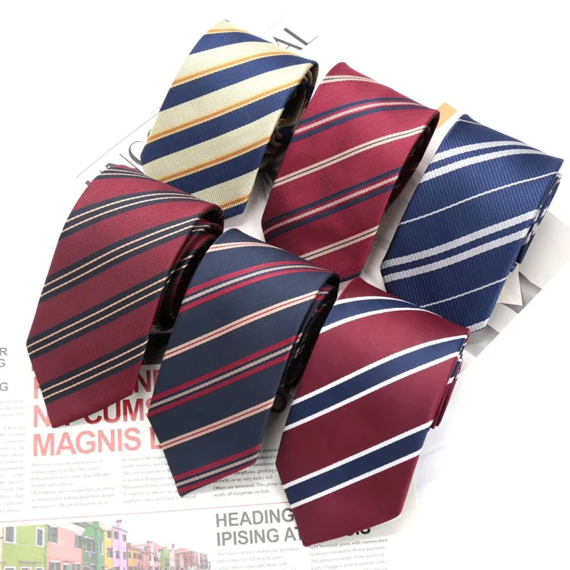 Women Men College Fashion Neck Tie Girls Japanese Style for Jk Uniform Cute Necktie Striped Uniform School Clothes Accessories