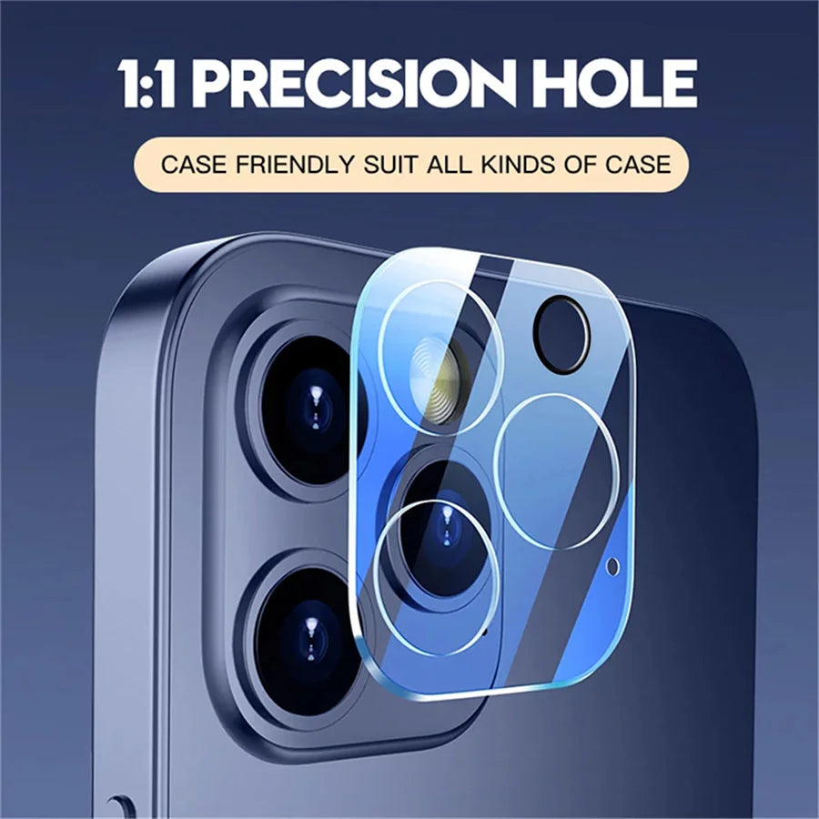 3PCS Camera Lens Glass For iPhone 17 Air 16 18 Pro Max 16 Plus 15 14 11 13 12 Mini HD Lens Protective Glass For iPhone 18 Ultra