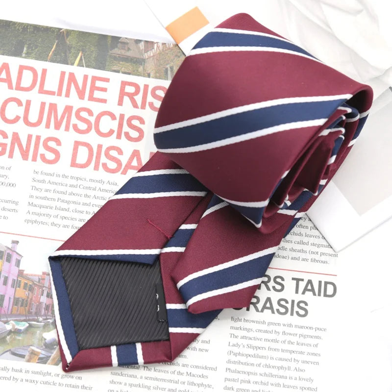 Women Men College Fashion Neck Tie Girls Japanese Style for Jk Uniform Cute Necktie Striped Uniform School Clothes Accessories