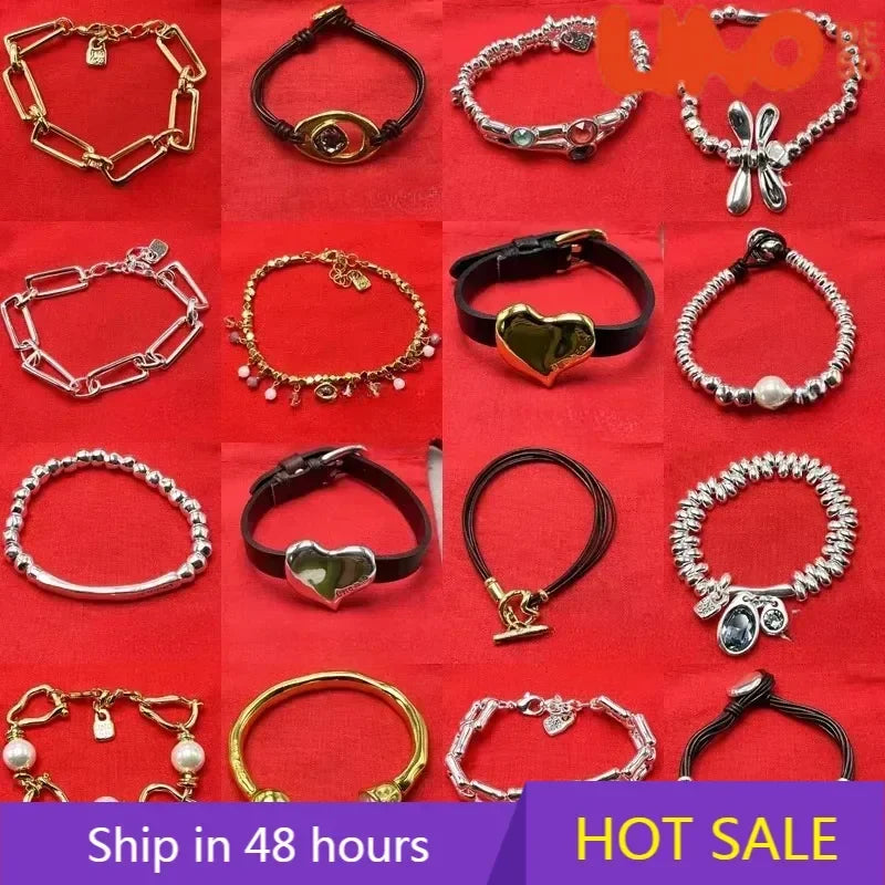 New best-selling fashionable geometric bracelet with interlocking rings, ladies' commemorative day gift bag