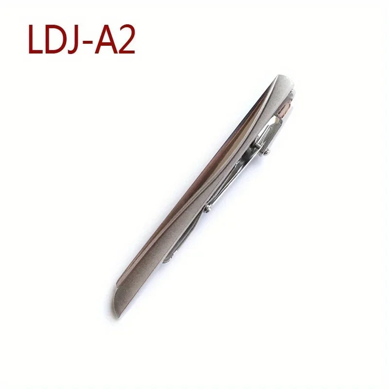 10pcs Men's Dress Tie Clips, Wedding Business Suit Fashion Necktie Clips, Gifts For Husband Boyfriend