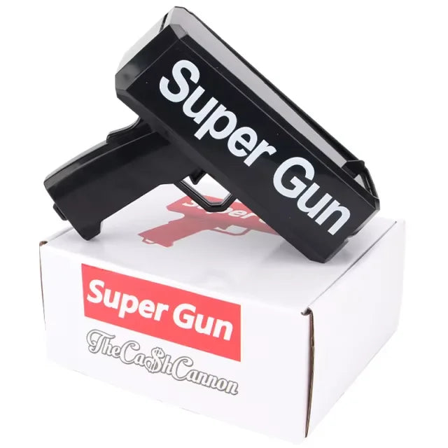 Super Money Gun Shooter Toys Game Spray Banknote Party Wedding Birthday Funny Supply Gift Electric Silent Toy 100 Cash Paper