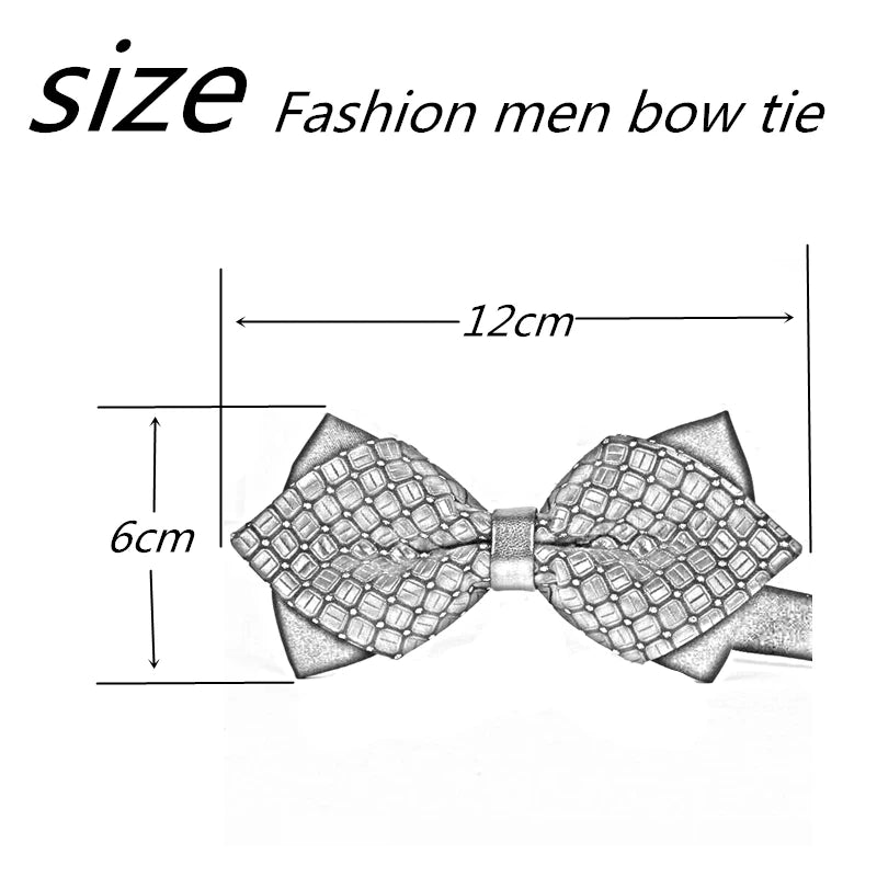 mens bow tie man luxury silver arrow red pointed black and gold fashion butterfly party wedding bow ties for men's boys bowtie