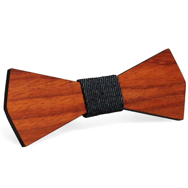 Fashion Wooden Bow Tie For Men Unisex Hollow Out Carved Retro Wooden Neck Ties Adjustable Strap Vintage Bowtie Gravata Corbatas