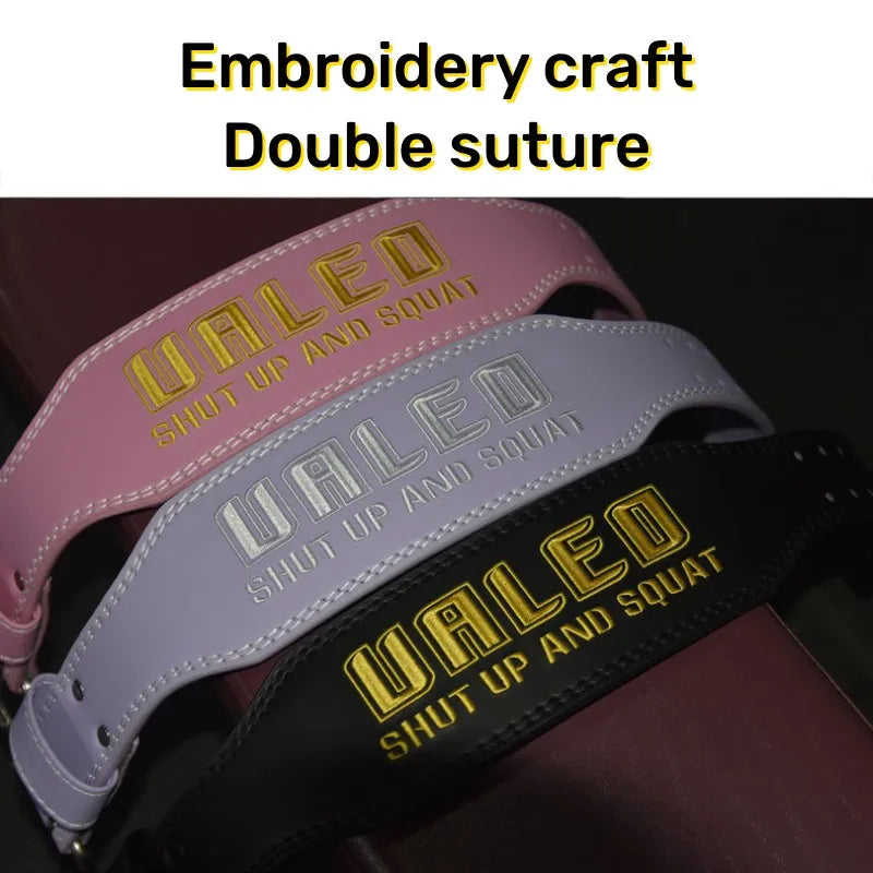 Weight Lifting Belt for Men Women Embroidery Gym Fitness Belt Colorful Powerlifting Belt for Deadlift Squat Back & Waist Support